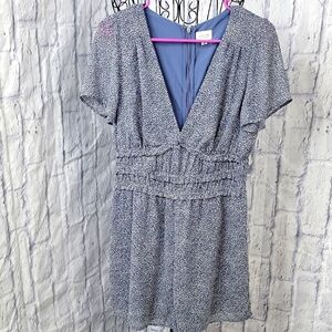 Le Lis Blue and‎ White Jumpsuit with Elegant Design